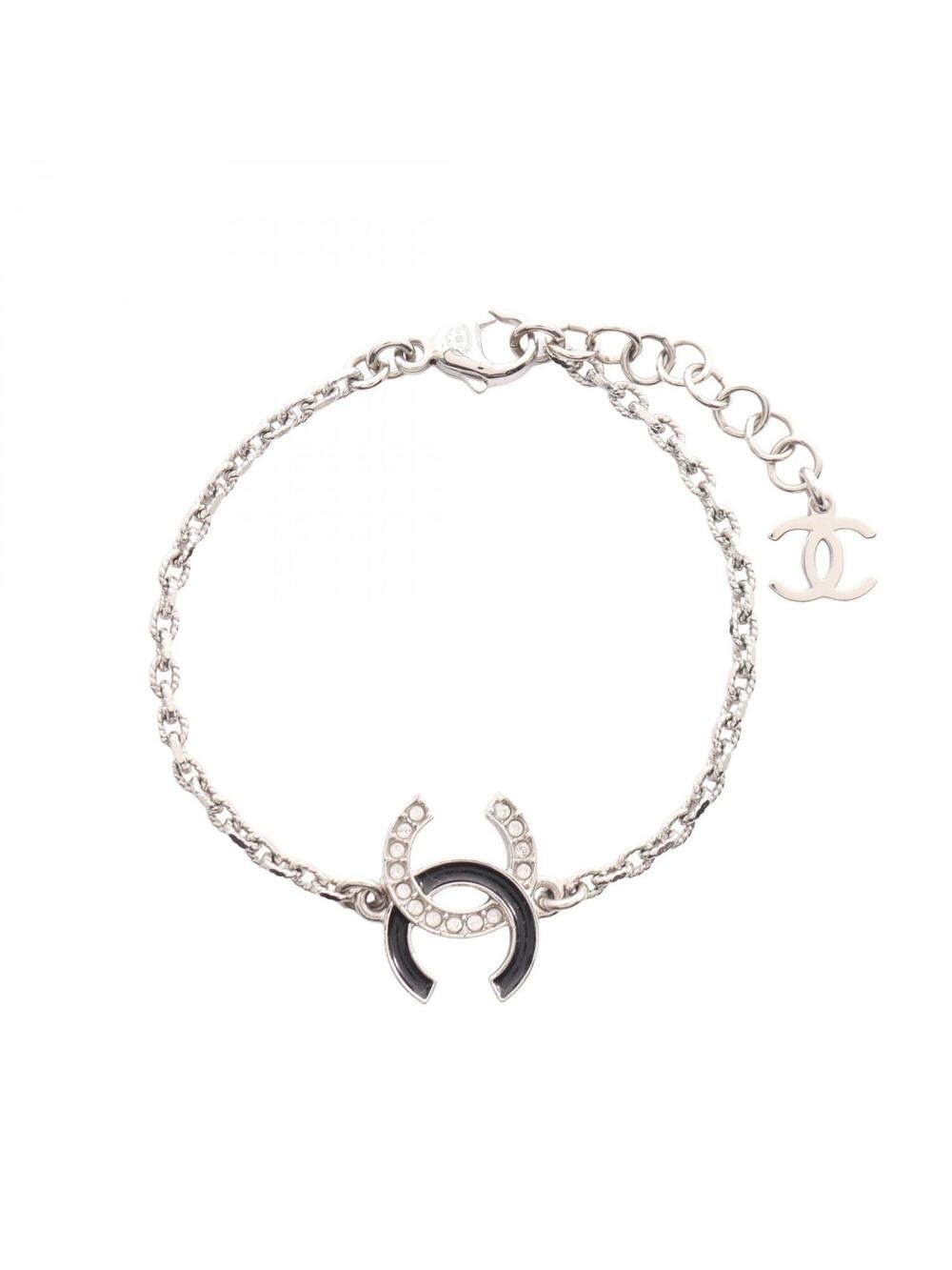 Chanel Cc Logo Bracelet Silver-Tone #327671C12B